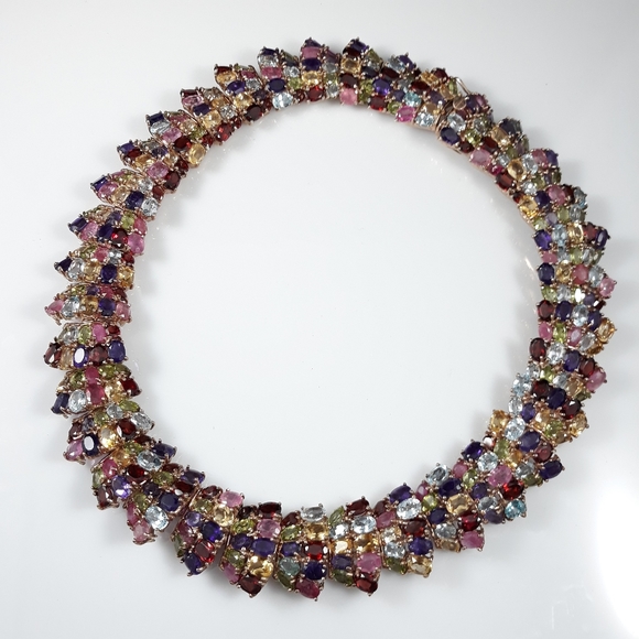 Masterpiece Atelier Multi-Stone Rose Gold Necklace - Picture 13 of 16